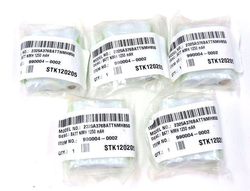 LOT OF 5 NEW NICKEL-METAL HYDRIDE BATTERIES 990004-0002, NIMH 1250 mAH STK120205