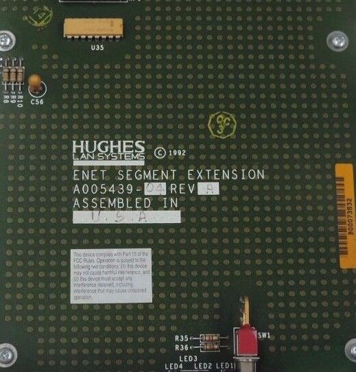 HUGHES A005439-04 REV. A ENET SEGMENT EXTENSION, 005485-01 REV. A