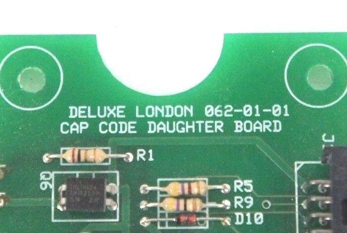 NEW DELUXE LONDON 062-01-01 CAP CODE DAUGHTER BOARD 0620101 W/ RIBBON CABLE