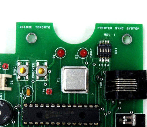 DELUXE TORONTO 4-0 43/08 PRINTER SYNC SYSTEM REV. 1 BOARD