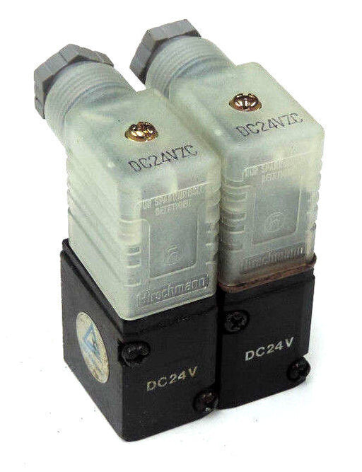 LOT OF 2 HIRSCHMANN DC24VZC CABLE SOCKETS 24VDC