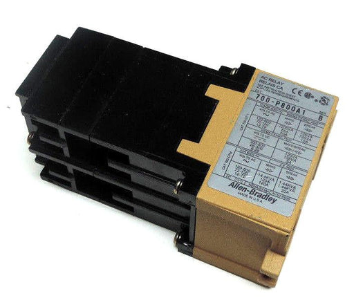 LOT OF 3 ALLEN BRADLEY 700-P800A1 TYPE P CONTROL RELAYS SER B 115-120V/60HZ