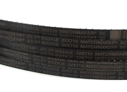 LOT OF 5 NEW GOODYEAR HY-T WEDGE 3VX710 V-BELTS MATCHMAKER