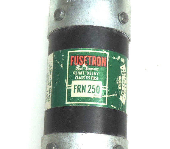 LOT OF 3 BUSSMANN FUSETRON FRN-250 DUAL-ELEMENT CLASS K5 FUSES FRN250