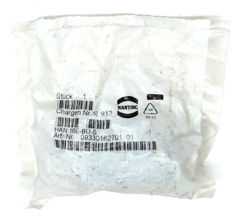 NEW HARTING ART. NR. 09330162701 01 RECTANGULAR INSERT HAN 16E-BU-S