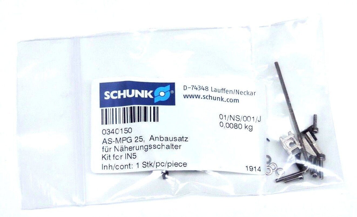 NIB SCHUNK 0340150 CONVERSION KIT FOR LATERAL AS-MPG 25