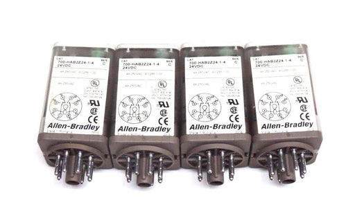 LOT OF 4 ALLEN BRADLEY 700-HAB2Z24-1-4 RELAYS 700HAB2Z2414, SER. C, 24VDC