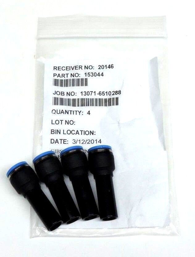 LOT OF 4 NEW FESTO 153044 CONNECTORS QS-12H-10