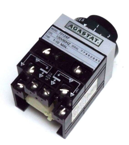 NEW AGASTAT 7012AF TIMING RELAY 1-10 MIN. 120V 60HZ COIL 7012-AF