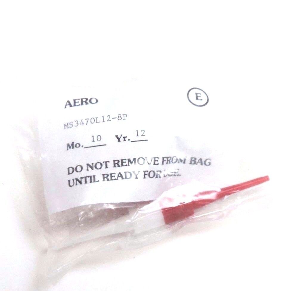 NEW AERO MS3470L12-8P PLUG CONNECTOR CIRCULAR 8-TERMINAL 1-PORT, MS3470L128P