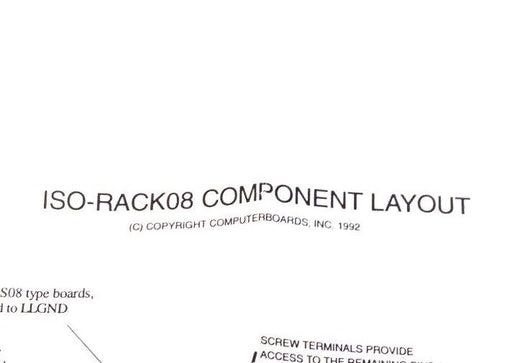 NEW COMPUTER BOARDS INC ISO-RACK08 PC BOARD REV 1 94V-0 9642
