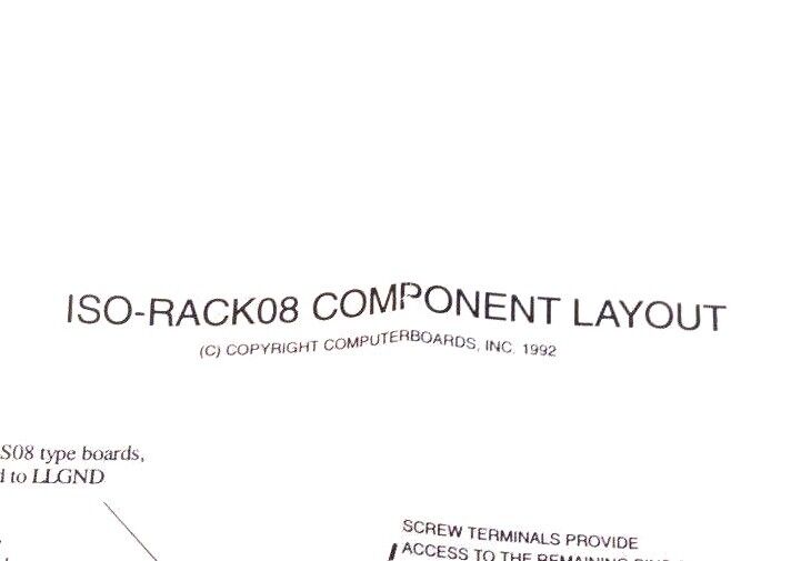 NEW COMPUTER BOARDS INC ISO-RACK08 PC BOARD REV 1 94V-0 9642