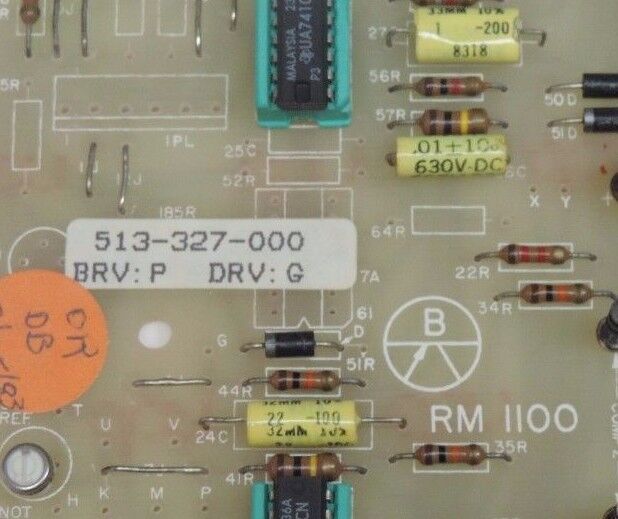 BURTON 513-327-000 CONTROL BOARD BRV: P DRV: G RM 1100 513327000