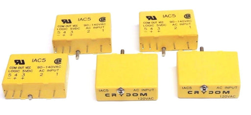 LOT OF 5 NEW CRYDOM IAC5 INPUT MODULES 120VAC