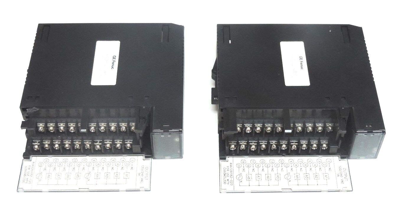 LOT 2 GE FANUC IC693MDL330A OUTPUT MODULES 120/240VAC, 1AMP, 8 POINT