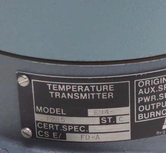FOXBORO E94-P28S TEMPERATURE TRANSMITTER E94 W/ 713329004 GAUGE