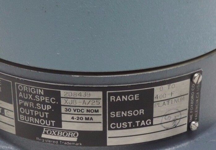FOXBORO E94-P28S TEMPERATURE TRANSMITTER E94 W/ 713329004 GAUGE