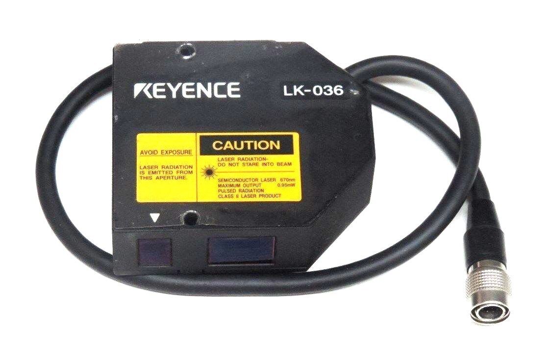 KEYENCE LK-036 LINEAR POSITION SENSOR HEAD 24VDC, 400MA, 10/50HZ, LK036