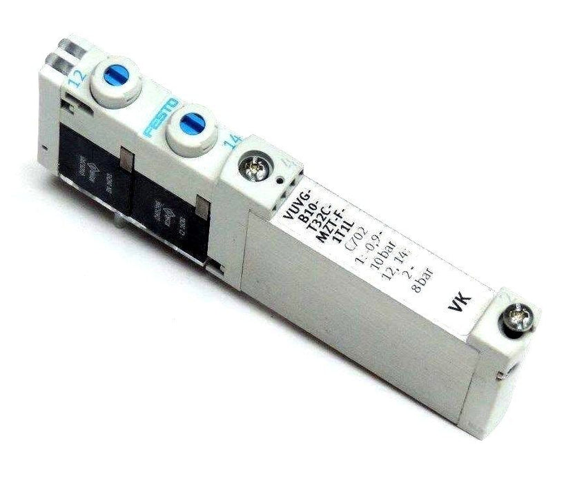 FESTO VUVG-B10-T32C-MZT-F-1T1L SOLENOID VALVE C702, 1:0.9-10BAR, 12,14:2-8BAR