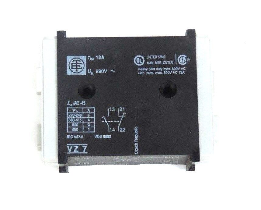 LOT OF 3 NIB TELEMECANIQUE VZ7 AUXILIARY CONTACTS 12A, 690V, 055196