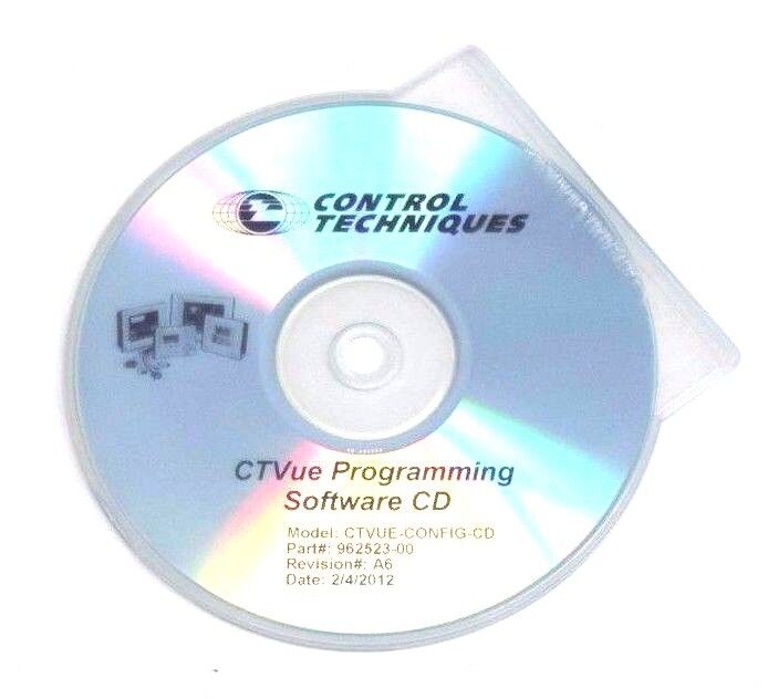 NEW CONTROL TECHNIQUES CTVue PROGRAMMING SOFTWARE CD CTVUE-CONFIG-CD, 962523-00