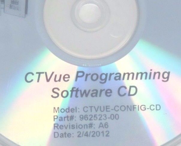 NEW CONTROL TECHNIQUES CTVue PROGRAMMING SOFTWARE CD CTVUE-CONFIG-CD, 962523-00