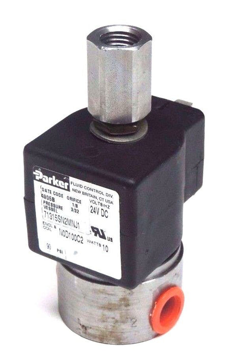 PARKER 71315SN2MNJ1 SOLENOID VALVE 1-1/4" NPT 10WATT, 24VDC, 90PSI