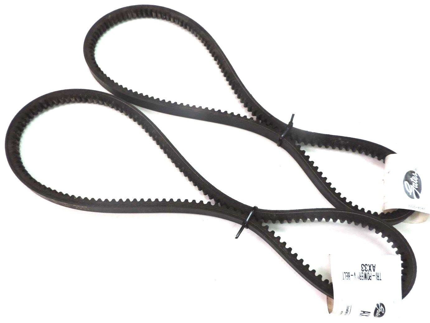 LOT OF 2 NEW GATES AX33 TRI-POWER VEXTRA V-BELTS