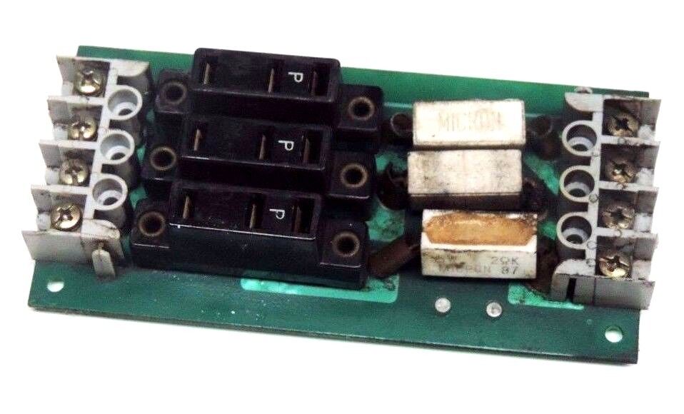 FANUC A350-0004-T192/02 RELAY BOARD W/ MICRON 87 5W MODULES A350-0004-T192