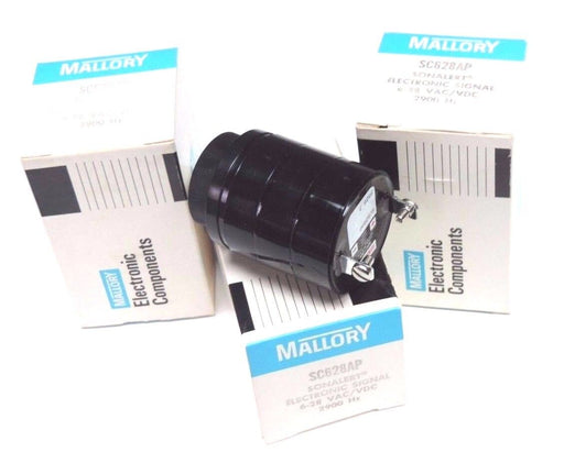 LOT OF 3 NIB MALLORY SC628AP SONALERT ELECTRONIC SIGNAL 6-28 VAC/VDC, 2900 HZ