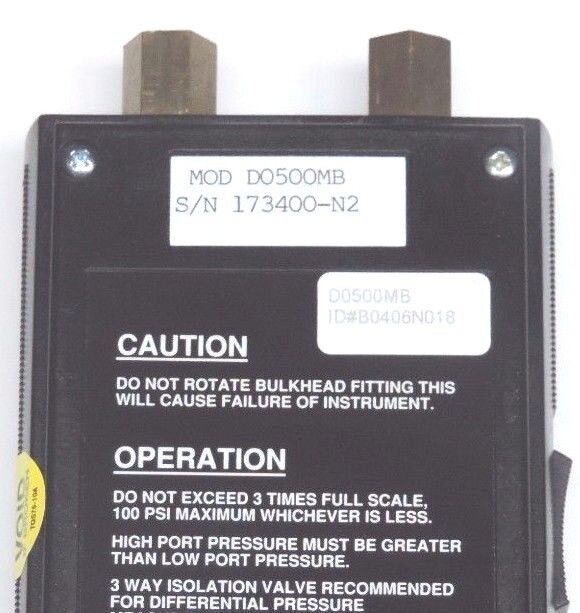 MERIAM INSTRUMENT D0500MB DIGITAL MANOMETER B0406N018