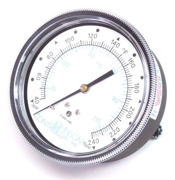 NIB JOHNSON CONTROL T-5500-1055 TEMPERATURE RECEIVER GAUGE 3.5", 40-240 F