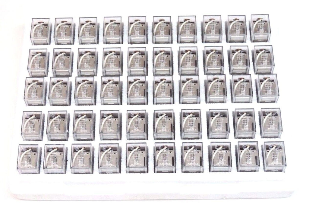 LOT OF 50 NEW OMRON LY1 RELAYS 110-120VAC