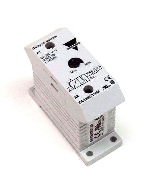 LOT OF 5 CARLO GAVAZZI EAS-S-M23-10M MINI E-TIMER 24-230V, 1-10 MIN, EASSM2310M