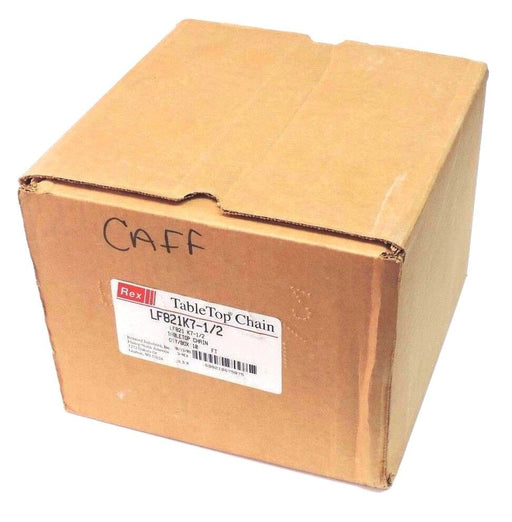 NIB REXNORD LF821K7-1/2 TABLE TOP CHAIN 10FT LENGTH 7-1/2" WIDTH 1-1/2" PITCH