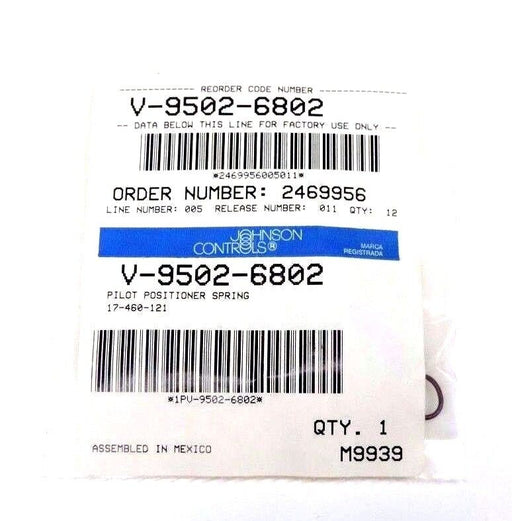 LOT OF 10 NIB JOHNSON CONTROLS V-9502-6802 PILOT POSITIONER SPRINGS V95026802