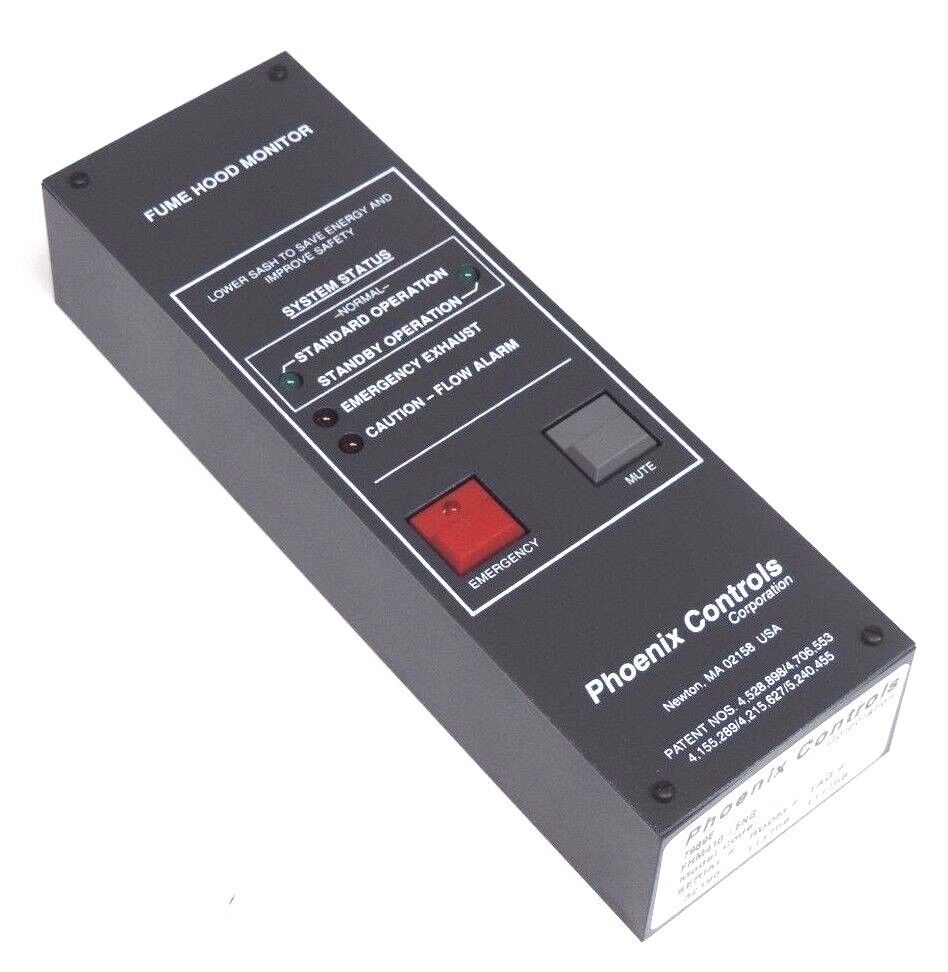 NEW PHOENIX CONTROLS FHM410-ENG FLUME HOOD MONITOR 7989E, FHM410ENG