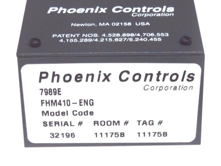 NEW PHOENIX CONTROLS FHM410-ENG FLUME HOOD MONITOR 7989E, FHM410ENG
