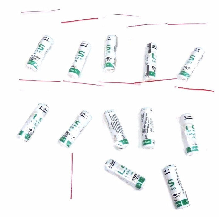LOT OF 12 NEW SAFT LS14500-STS AA SIZE LITHIUM BATTERIES 3.6V LS14500STS