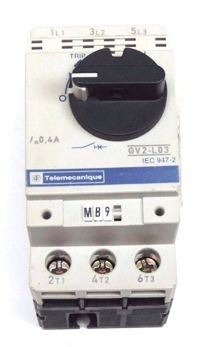 TELEMECANIQUE GV2-L03 MANUAL STARTER SWITCH 40A, 690V, 50/60HZ, GV2L03