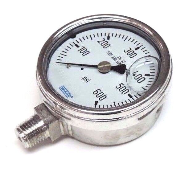 NIB WIKI TYPE: 233.54 2.5'' RANGE: 600PSI, P/N: 9831937, CONN: 1/4'' NPT LM