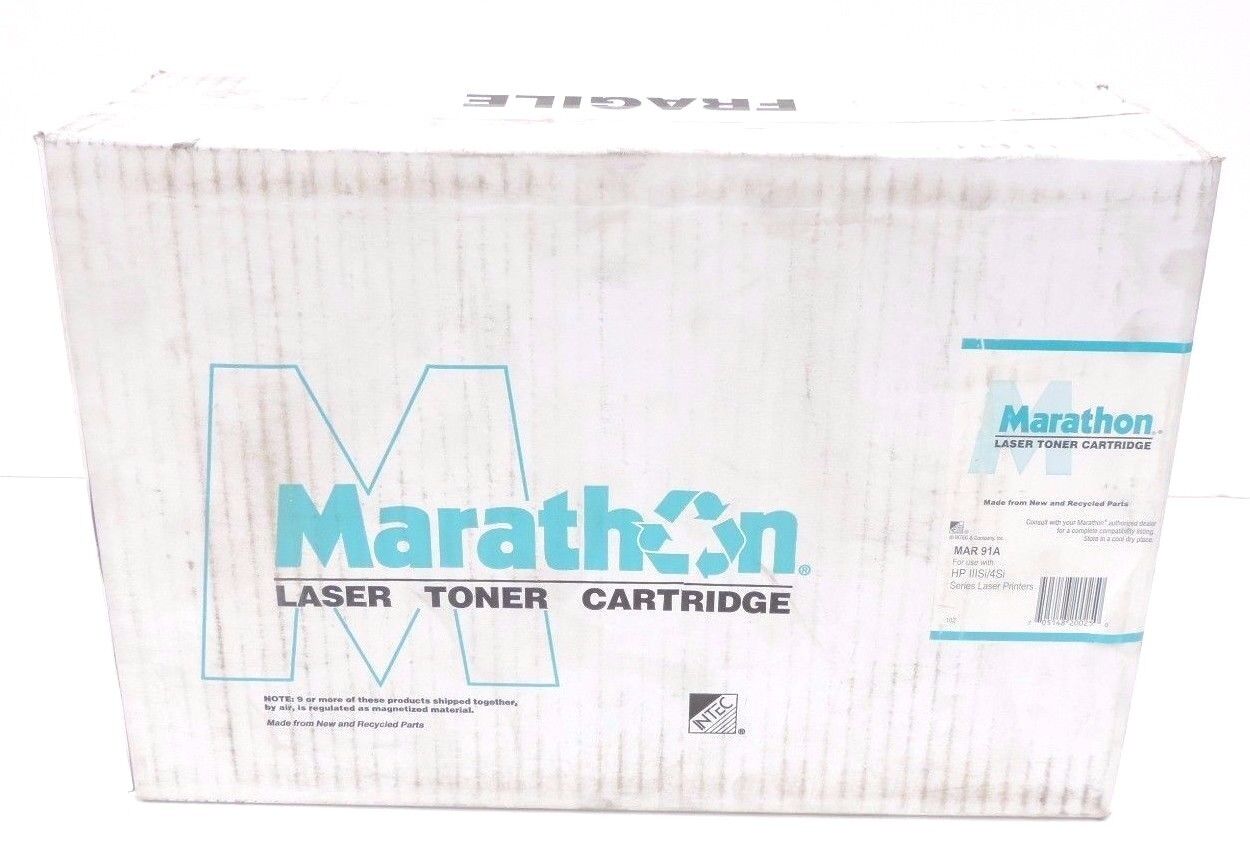 NIB MARATHON MAR91A LASER TONER CARTRIDGE FOR USE W/ HP IIISi/4Si