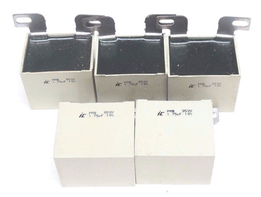 LOT OF 5 ICEL PMB-850V CAPICTORS 1.7UF, 10%, PMB850V