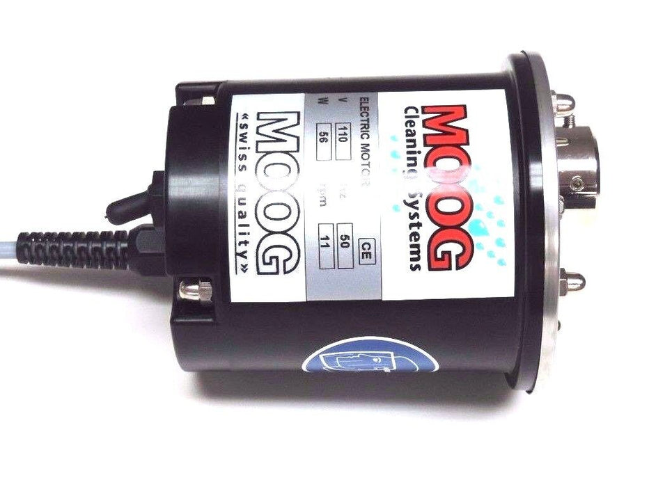 NEW MOOG CLEANING SYSTEMS CE SERIES ELECTRIC MOTOR 110V, 50HZ, 56W, 11RPM