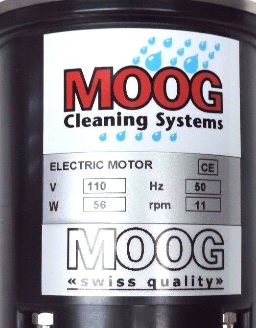 NEW MOOG CLEANING SYSTEMS CE SERIES ELECTRIC MOTOR 110V, 50HZ, 56W, 11RPM