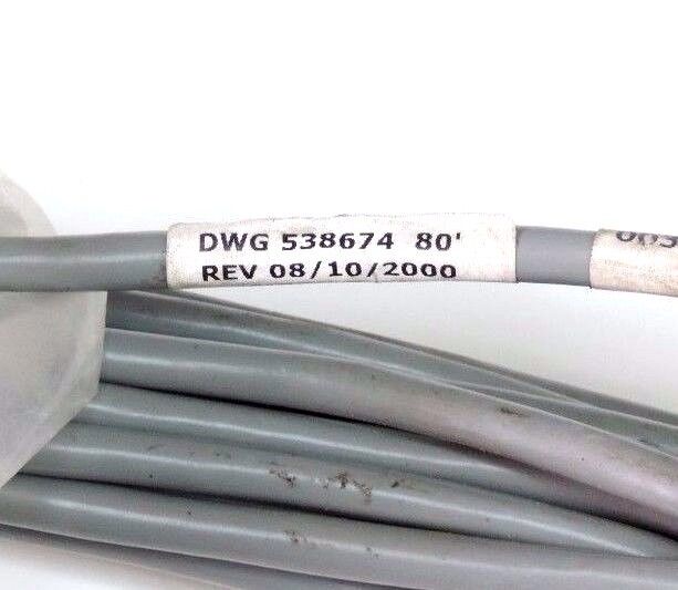 NEW CAROL 538674 CONNECTOR CABLE 80' REV 08/10/2000, MEC-17-05