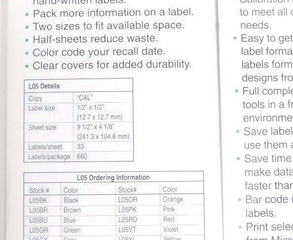 NEW Q-CEES L05BK BLACK 1/2" X 1/2" LASER LABEL HALF SHEETS 660 LABELS TOTAL