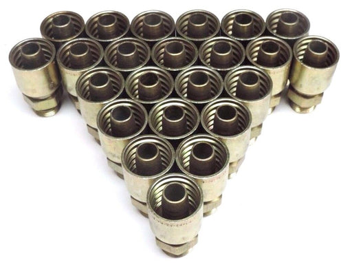 LOT OF 23 NEW PARKER 3/4" MALE X 1-1/2" FEMALE HOSE CRIMP FITTINGS