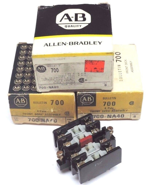 LOT OF 3 NIB ALLEN BRADLEY 700-NA40 CONTACT CARTRIDGE DECKS SER B 700NA40
