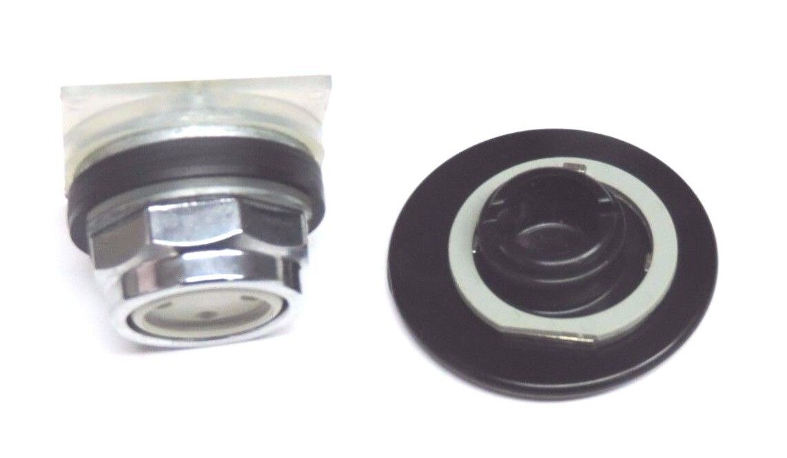 NIB SQUARE D 9001-KR5B SER. H BLACK MUSHROOM PUSHBUTTON 2-1/4'' DIA., 9001KR5B